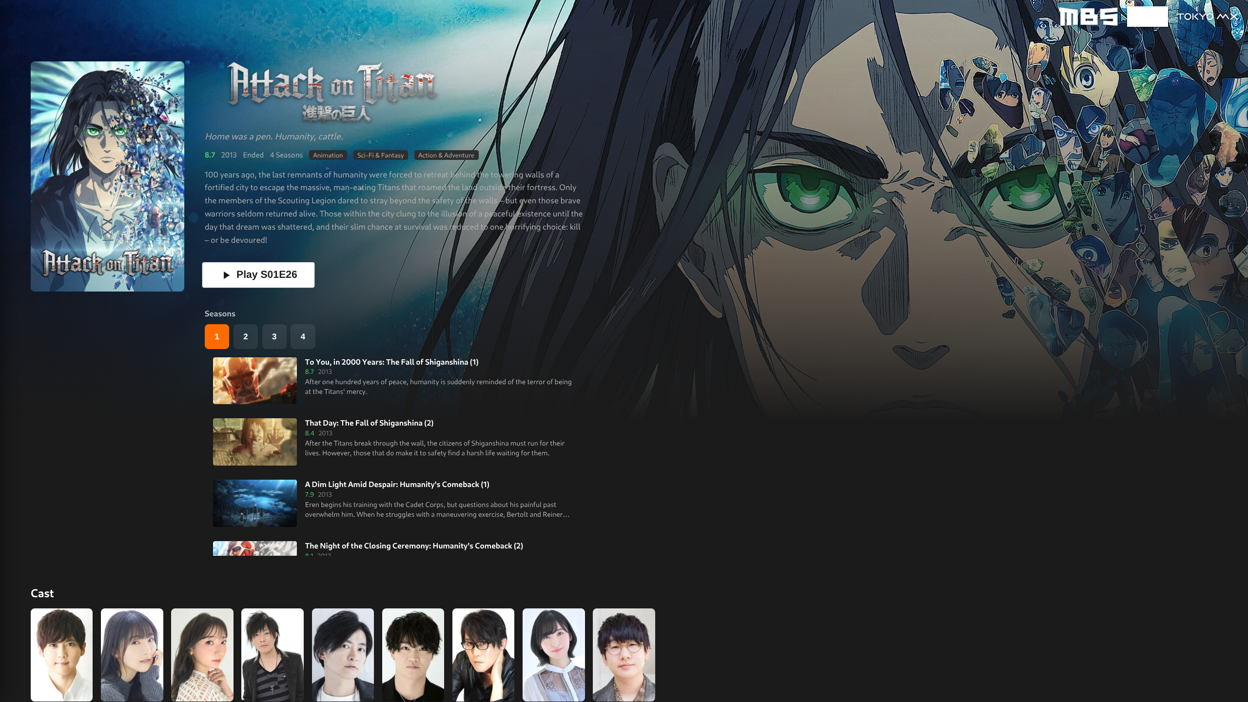 Fynix Hub movie details view